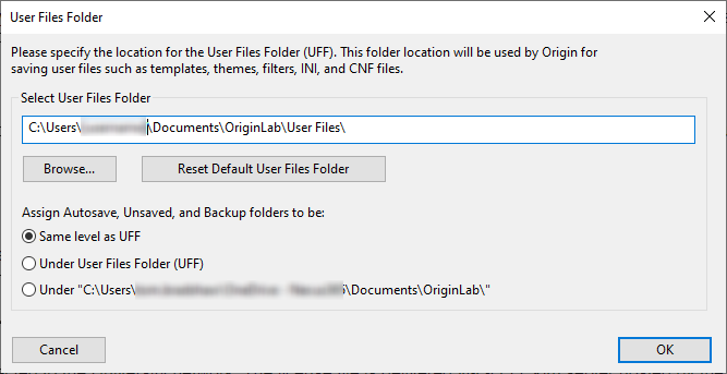User Files Folder